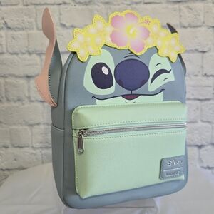 Loungefly Lilo & Stitch Cosplay Mini Backpack Disney Bag Tropical Flower New